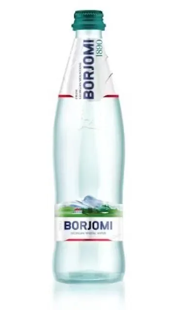 MINERĀLŪDENS BORJOMI, STIKLĀ, 0.5L (DEP)