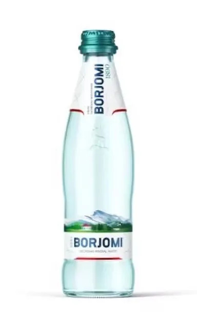 MINERĀLŪDENS BORJOMI DABĪGAIS, STIKLĀ, 0.33L (DEP)