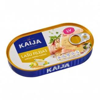 KONSERVI LAŠA FILEJA KAIJA ANGĻU SINEPJU KRĒMĀ 170G