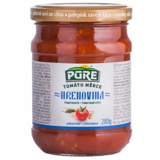 TOMĀTU MĒRCE PŪRE HRENOVINA AR MĀRRUTKIEM 280G