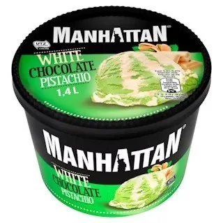 SALDĒJUMS MANHATTAN BALTĀS ŠOKOLĀDES - PISTĀCIJU, 1400ML/700G