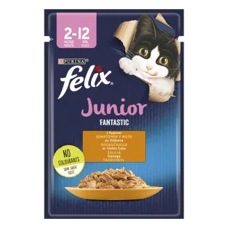 BARĪBA KAĶIEM KONS. FELIX FANTASTIC JUNIOR VISTAS 85G