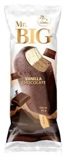 MR.BIG VANIĻAS-ŠOKOLĀDES SALDĒJUMS ŠOKOLĀDES GLAZŪRĀ UZ KOCIŅA, 150ML/90G