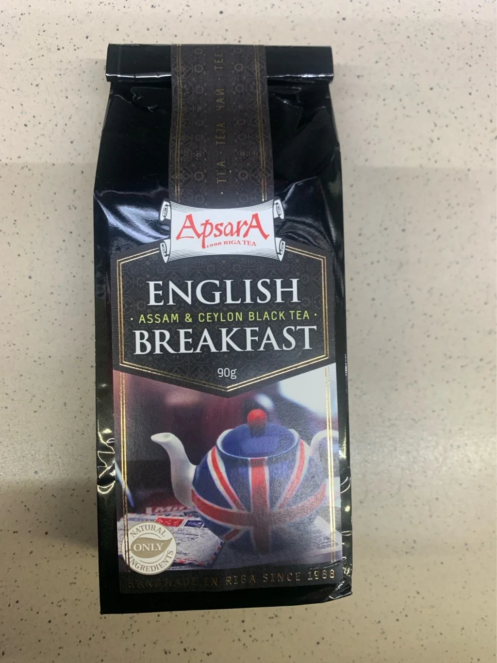 MELNĀ TĒJA APSARA ANGLU BROKASTIS 90G