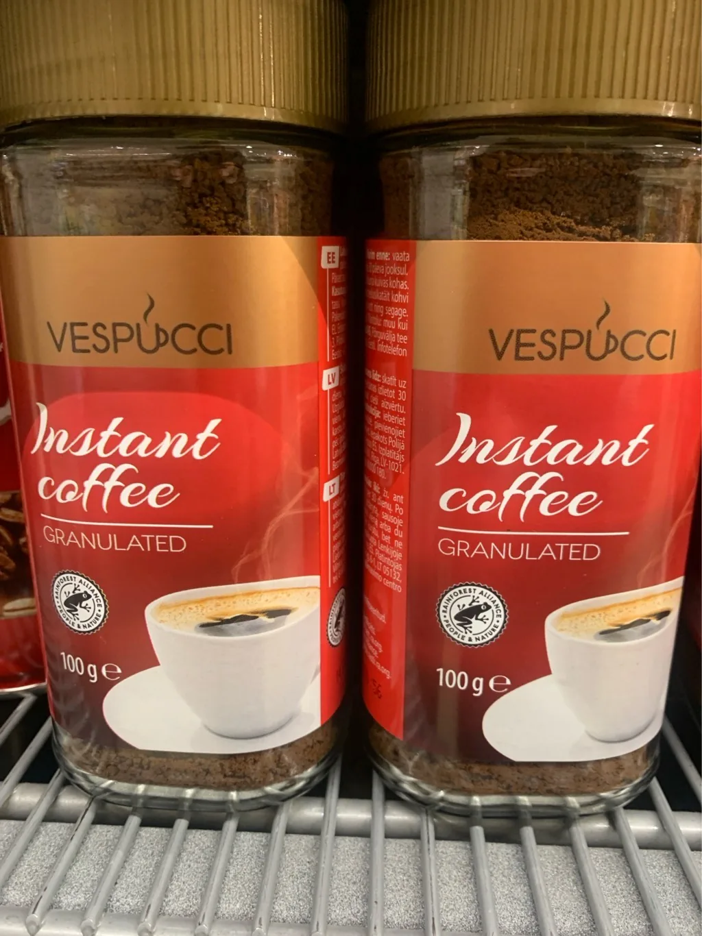 ŠĪĪSTOŠĀ KAFIJA VESPUCCI GRANULETA 100G 