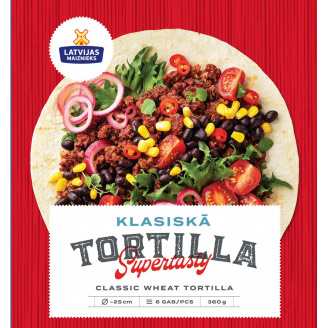 TORTILJA KLASISKĀ LATVIJAS MAIZNIEKS KVIEŠU 360G