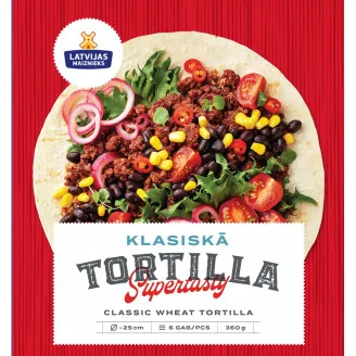 TORTILJA KLASISKĀ LATVIJAS MAIZNIEKS KVIEŠU 360G