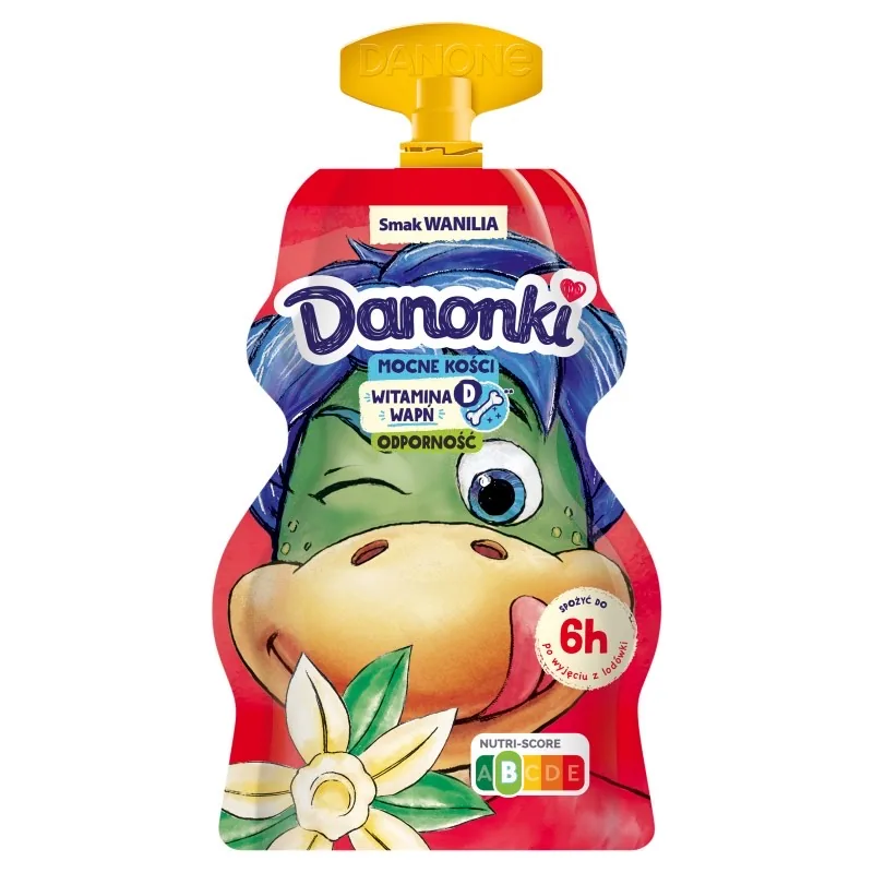 JOGURTS DANONKI POUCH AR VANILAS GARŠU 70G