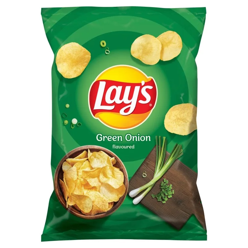 KARTUPEĻU ČIPSI LAY'S AR ZAĻO LOCIŅU GARŠU 130G