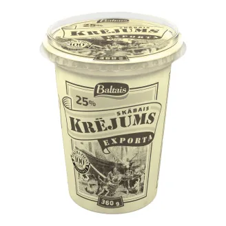 SKĀBAIS KRĒJUMS EXPORTA 25% 360G