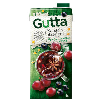 KARSTAIS DZĒRIENS GUTTA UPEŅU-SARKANO VĪNOGU 1L