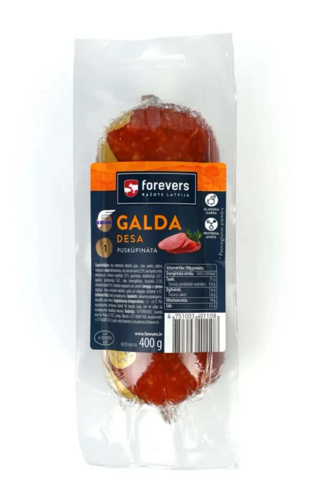 DESA PUSKŪPINĀTA GALDA 400G, FOREVERS