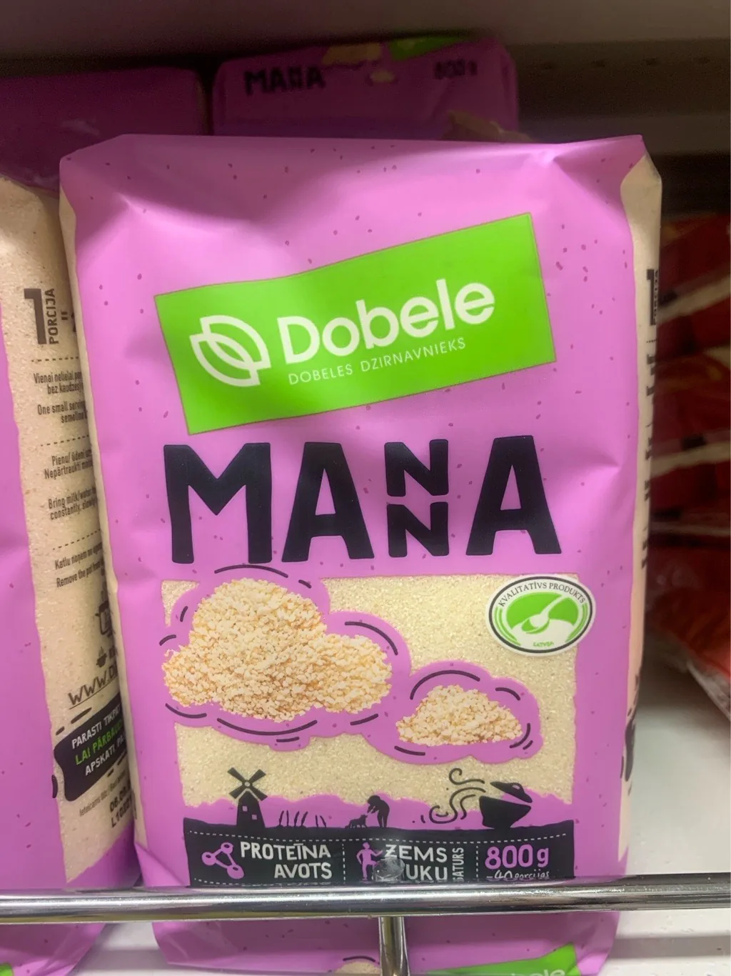 MANNA DOBELES DZIRNAVNIEKS P/P 800G