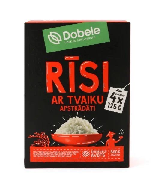 RĪSI APSTRĀDĀTI AR TVAIKU 500G, DOBELE