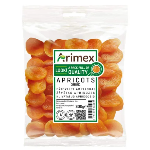 ZĀVĒTAS APRIKOZES ARIMEX 300G