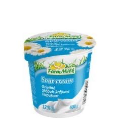 SK.KRĒJUMS FARM MILK 12% 400G 