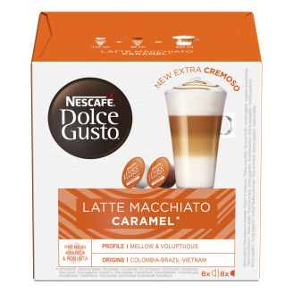 KAFIJAS KAPSULAS NESCAFE DOLCE GUSTO CARAMEL LATTE MACCHIATO 145,6G