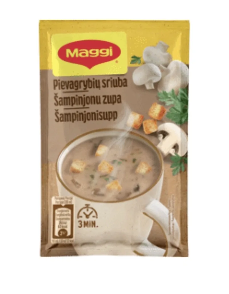 SAMPINJOŅU ZUPA MAGGI AR GRAUZDIŅIEM 16 G 