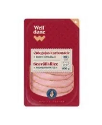 AUKST.KŪP.CŪKAS KARBONĀDE WELL DONE 100G