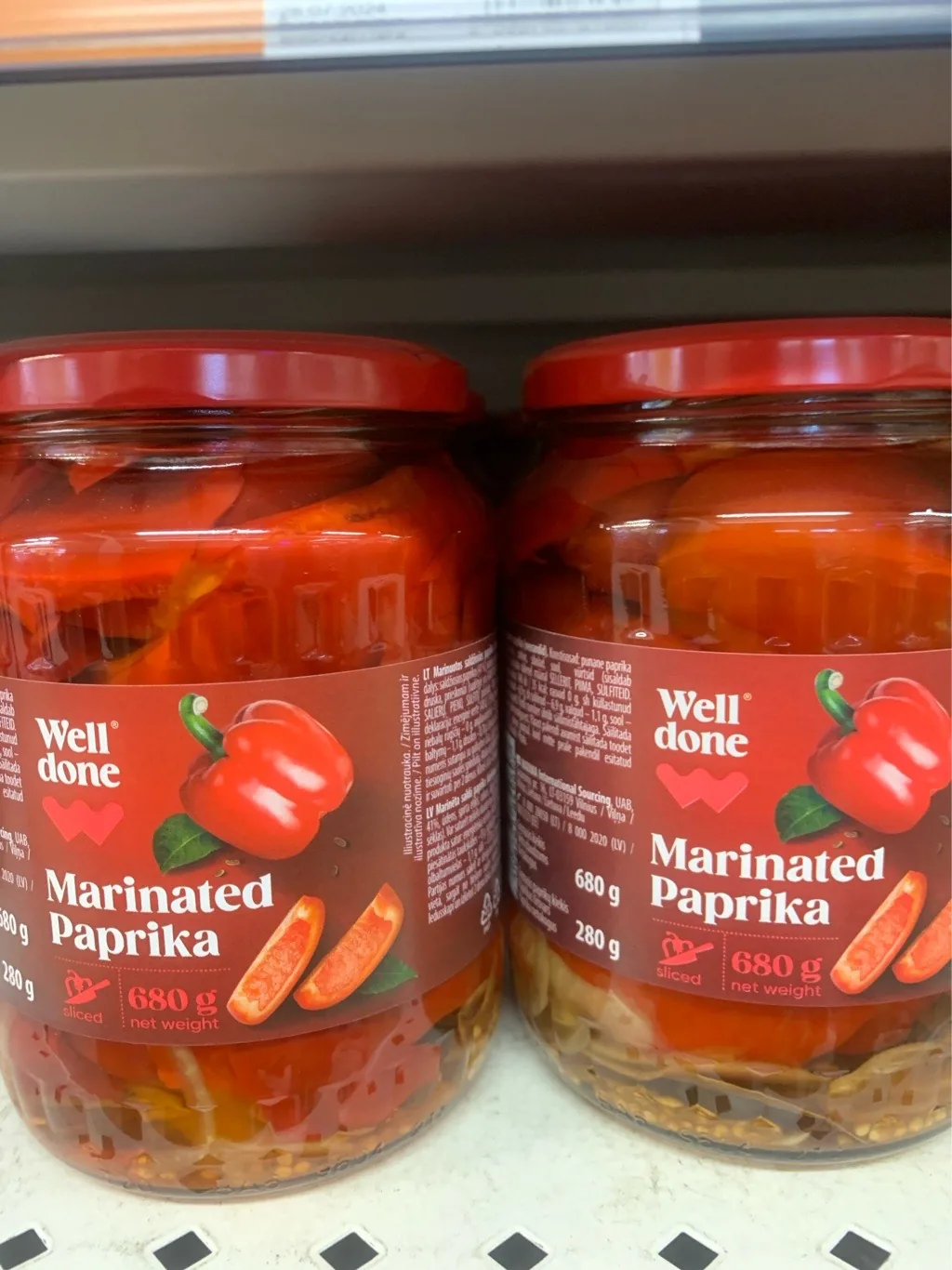 MARINĒTA PAPRĪKA WELL DONE 680 G
