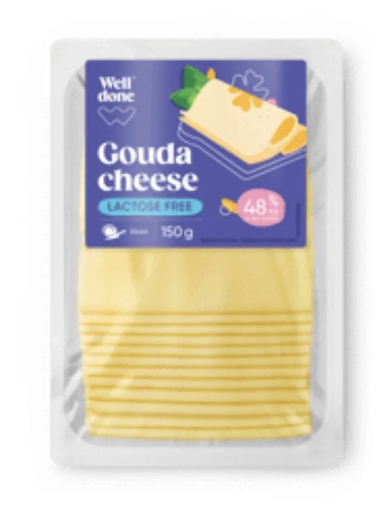 SIERS GOUDA BEZ LAKT.WELL DONE 48% 150G 