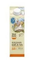 SALDAIS KRĒJUMS WELL DONE 35% 500 ML 