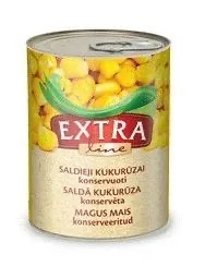 KONSERVĒTA KUKURŪZA EXTRA LINE 400 G