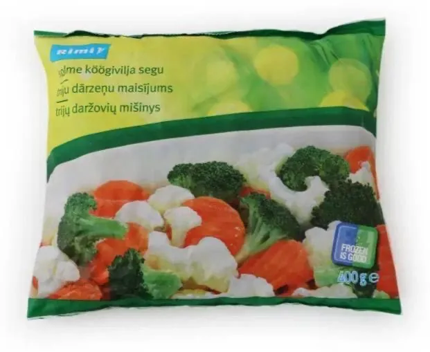 TRIJU DĀRZEŅU MAISĪJUMS RIMI ĀTRI SASALDĒTS 400G
