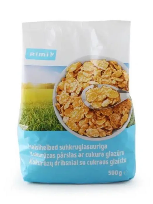 KUKURŪZAS PĀRSLAS RIMI AR CUKURA GLAZŪRU 500G
