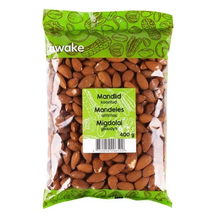 MANDELES AWAKE ATTĪRIĪTAS 400G