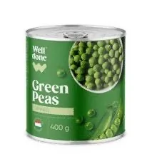 KONSERVĒTI ZAĻIE ZIRNĪŠI WELL DONE 400G 