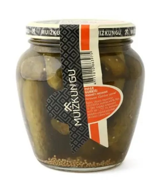 PIPARGURĶĪŠI MARINĒTI UGUNĪGIE 530G (290G), MUIŽKUNGU