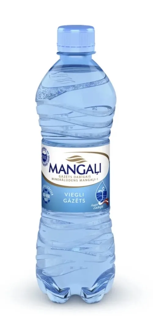 DZERAMAIS ŪDENS MANGAĻI-1 VIEGLI GĀZĒTS PET 0,5L
