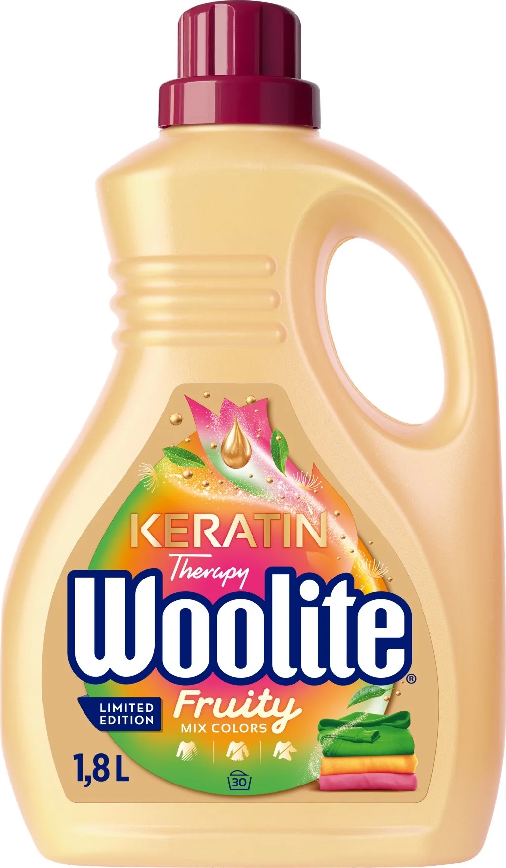 VEĻAS MAZGĀSANAS LĪDZEKLIS WOOLITE FRUITY 1,8L