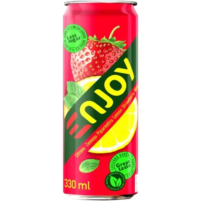 GĀZ. DZĒRIENS ENJOY CITRONU-ZEMEŅU 0,33L 