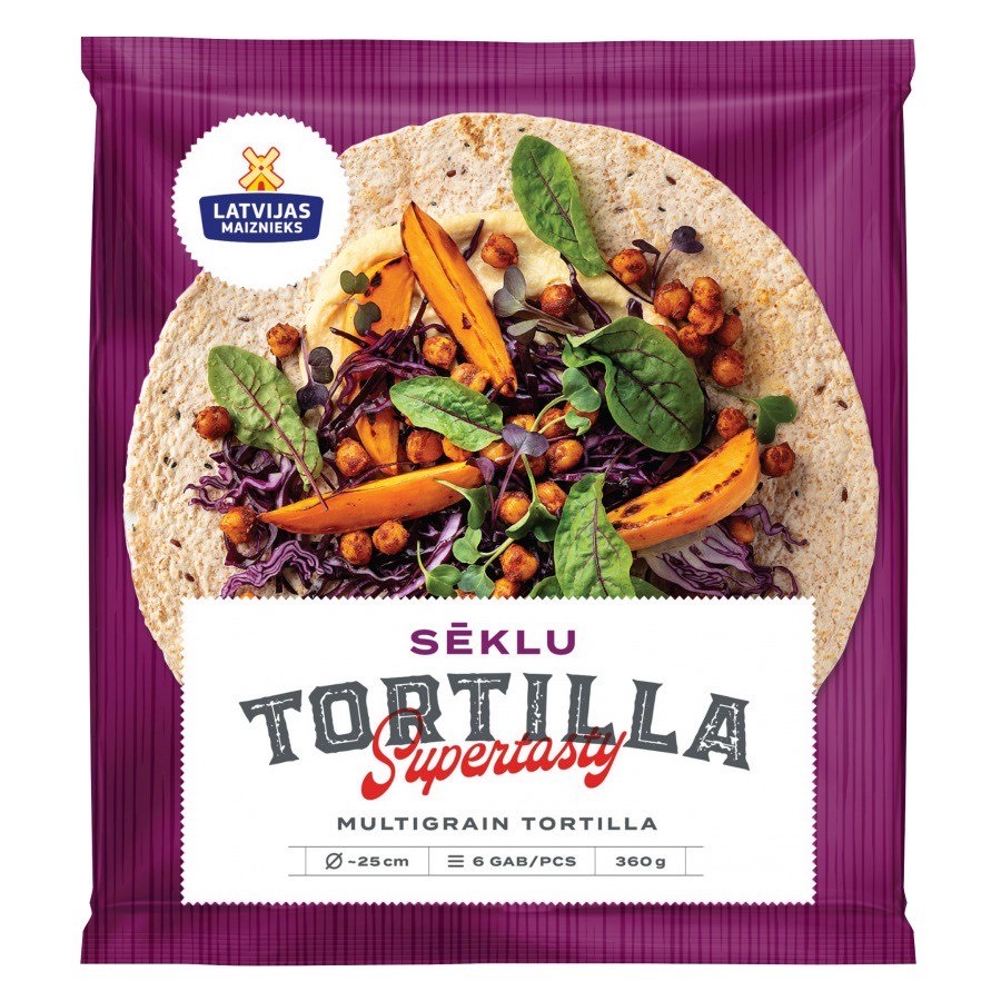 TORTILJA LATVIJAS MAIZNIEKS SĒKLU 360G