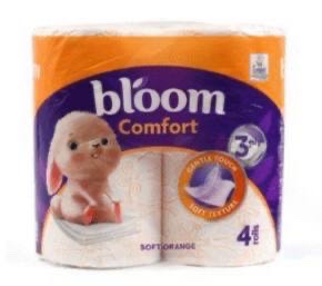 TUAL.PAP.BLOOM COMFORT ORANGE B.K. 4R.