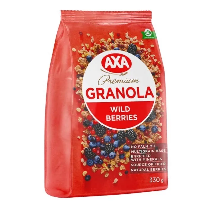 GRAUZDĒTA GRANOLA AXA AR MEŽA OGĀM 330G