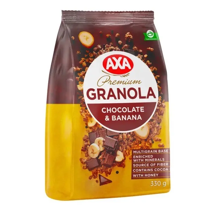 GRANOLA AXA AR ŠOKOLĀDI UN BANĀNIEM 330G