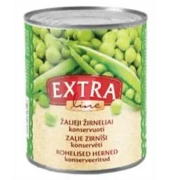 KONSERVĒTI ZAĻIE ZIRNĪŠI EXTRA LINE 400 G