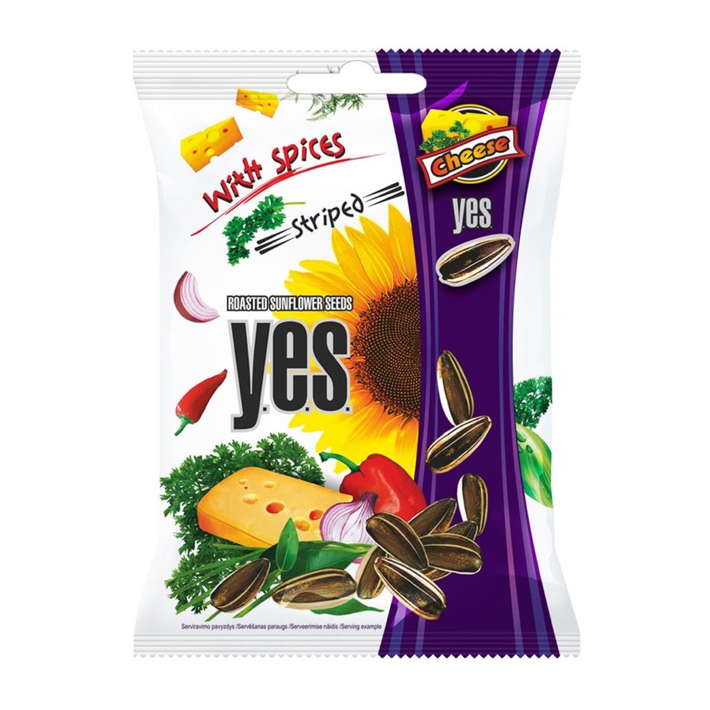 SAULESPUĶU SĒKLAS YES AR SIERA GARŠU 90G 