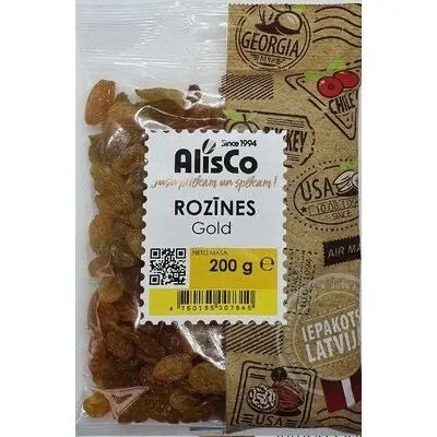 ROZĪNES GOLD 200G, ALIS CO