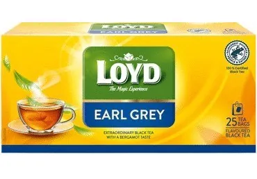 MELNĀ TĒJA LOYD EARL GREY 25X2G