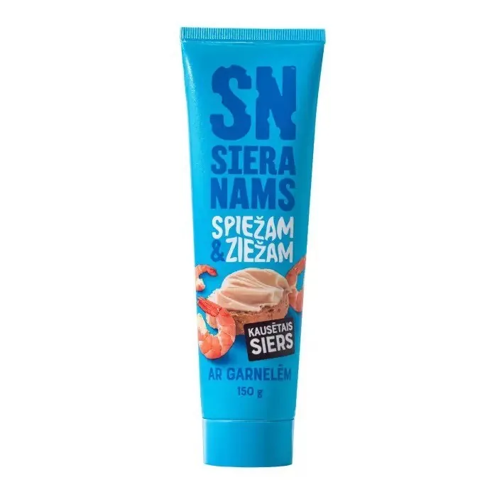 KAUSĒTAIS SIERS AR GARNELĒM 150G, SN