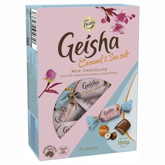 KONFEKTES GEISHA AR KARAMELI UN JŪRAS SĀLI 150G