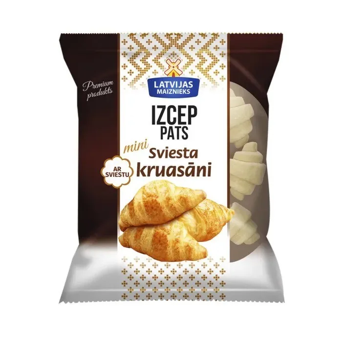 KRUASĀNI SVIESTA MINI IZCEP PATS 10X30G (300G), LATVIJAS MAIZNIEKS