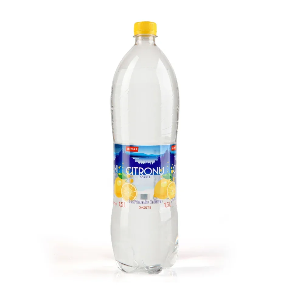 DZERAMAIS ŪDENS RIMI AR CITRONU GARŠU, GĀZĒTS 1,5L