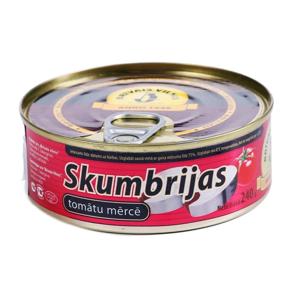 SKUMBRIJA TOMĀTU MĒRCĒ 240G