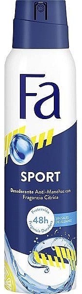 DEZODORANTS VĪRIEŠIEM FA SPORT 150ML