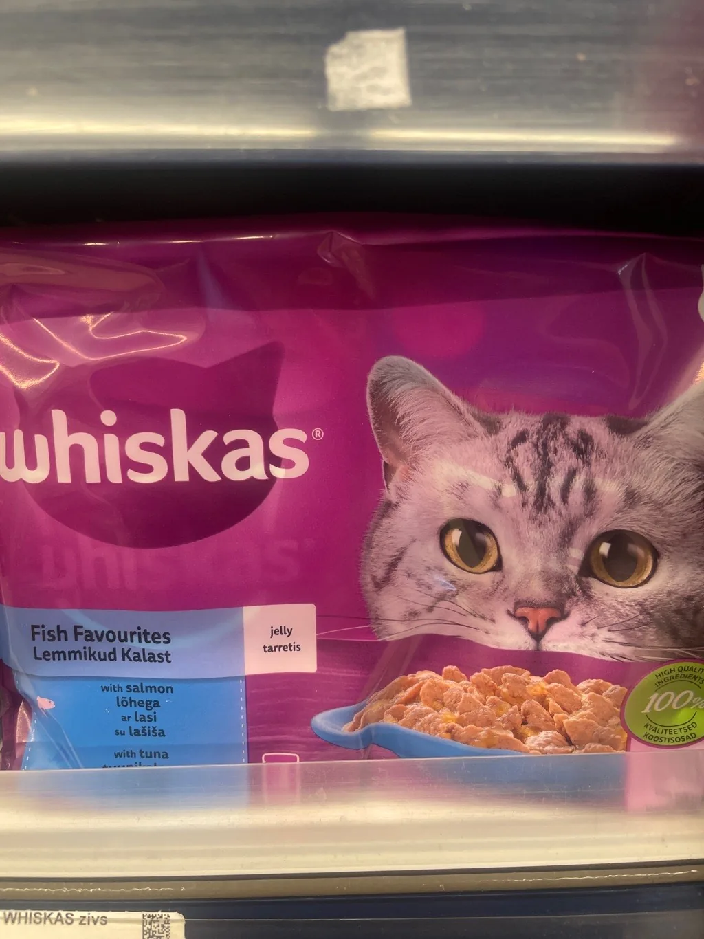 KONS.KAĶIEM WHISKAS ZIVJU IZLASE 4X85G